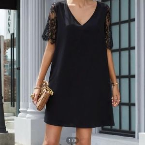 Lace Panel Tunic Dress